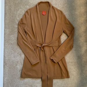 Tracy Negoshian Soft Cotton Blend Belted Sweater